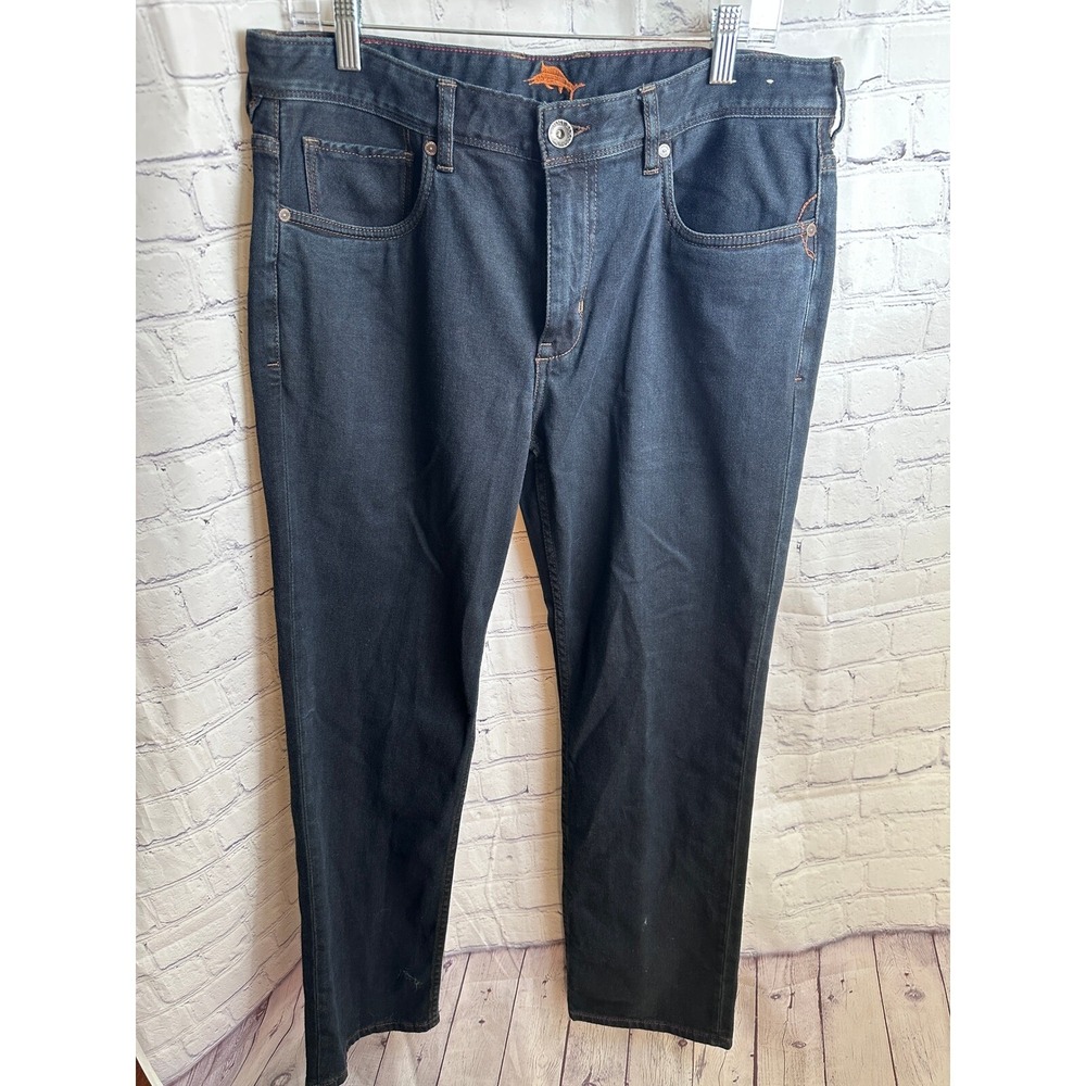 Tommy Bahama Denim Jeans Relaxed Fit Dark Wash Casual Pants Mens Size 36